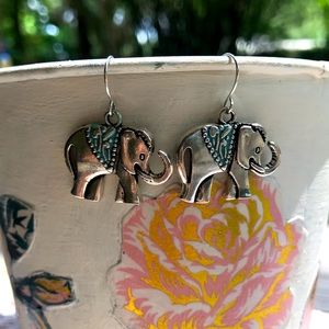 Boho Elephant Spirit Animal Earrings